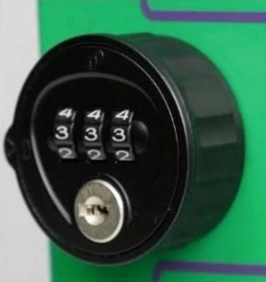 Energy saving outdoor AED cabinet with PIN lock